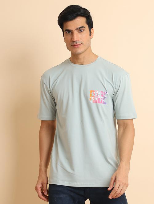 men short sleeves front & back print t-shirt - 21724525 -  Standard Image - 0