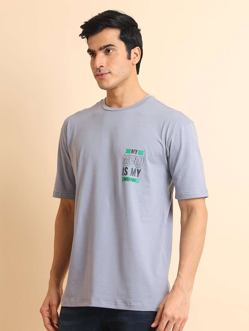 men short sleeves front & back print t-shirt - 21724532 - Standard Image - 2