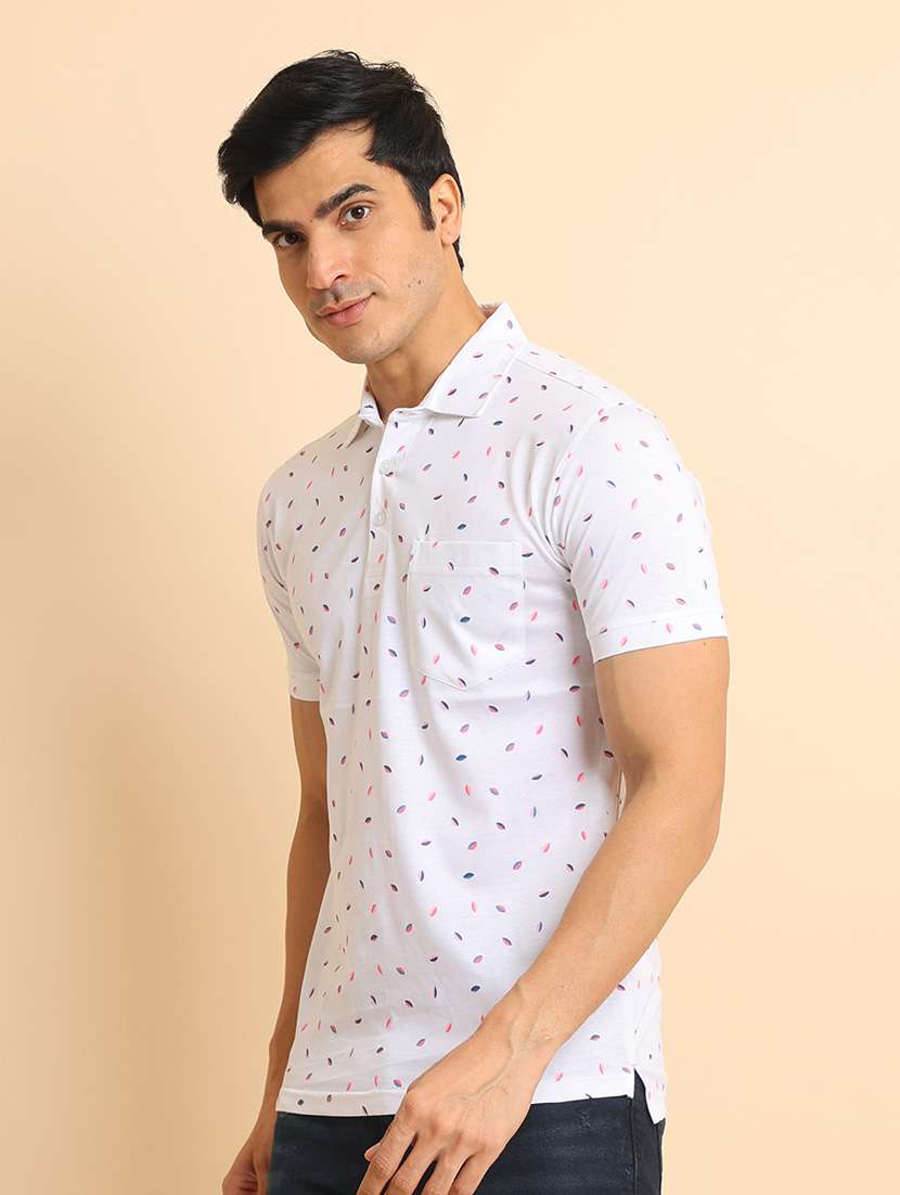men short sleeves printed polo t-shirt - 21724539 -  Standard Image - 2