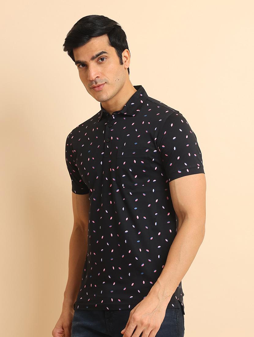 men short sleeves printed polo t-shirt - 21724541 - Standard Image - 2
