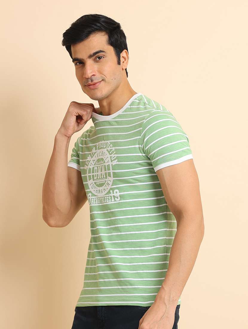 men short sleeves striped t-shirt - 21724553 -  Standard Image - 2