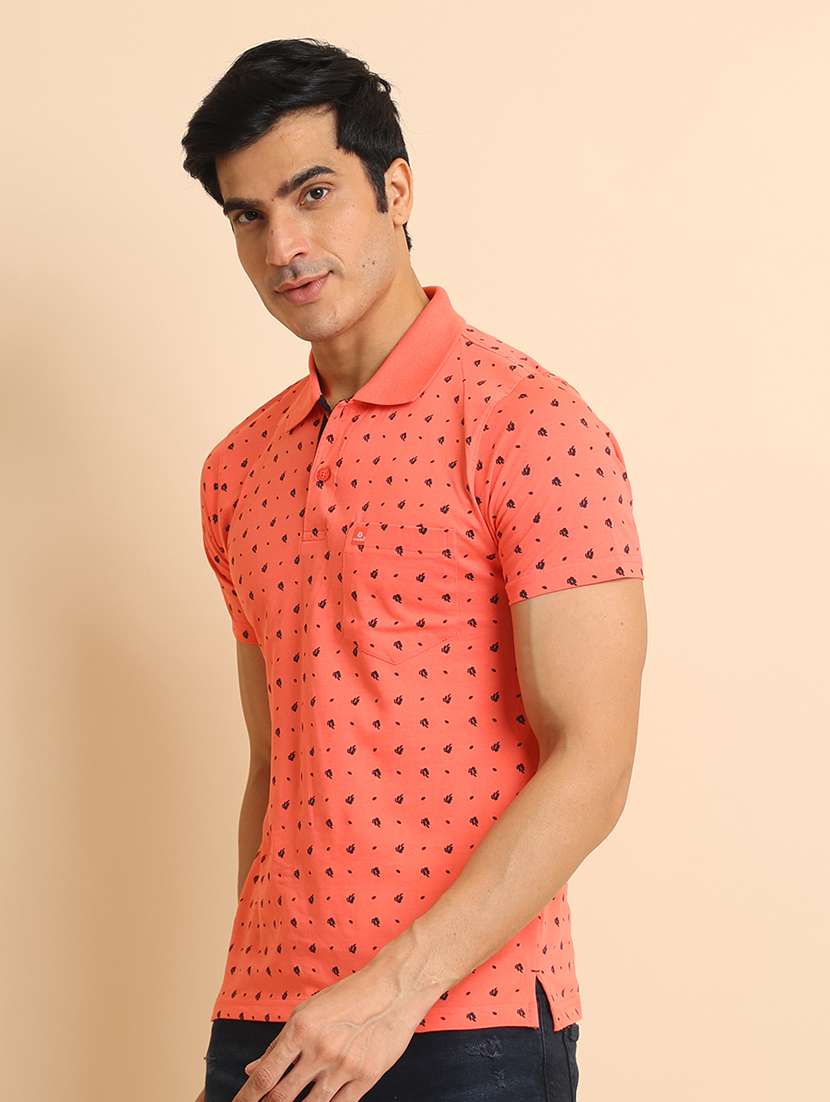 men short sleeves printed polo t-shirt - 21724576 - Standard Image - 2
