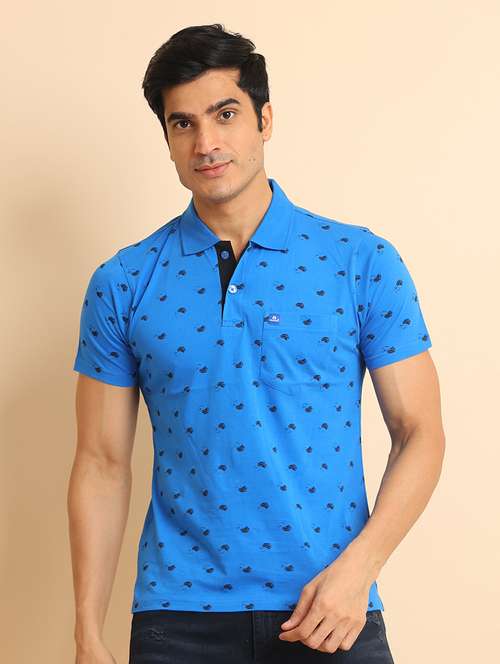 men short sleeves printed polo t-shirt - 21724579 - Standard Image - 0