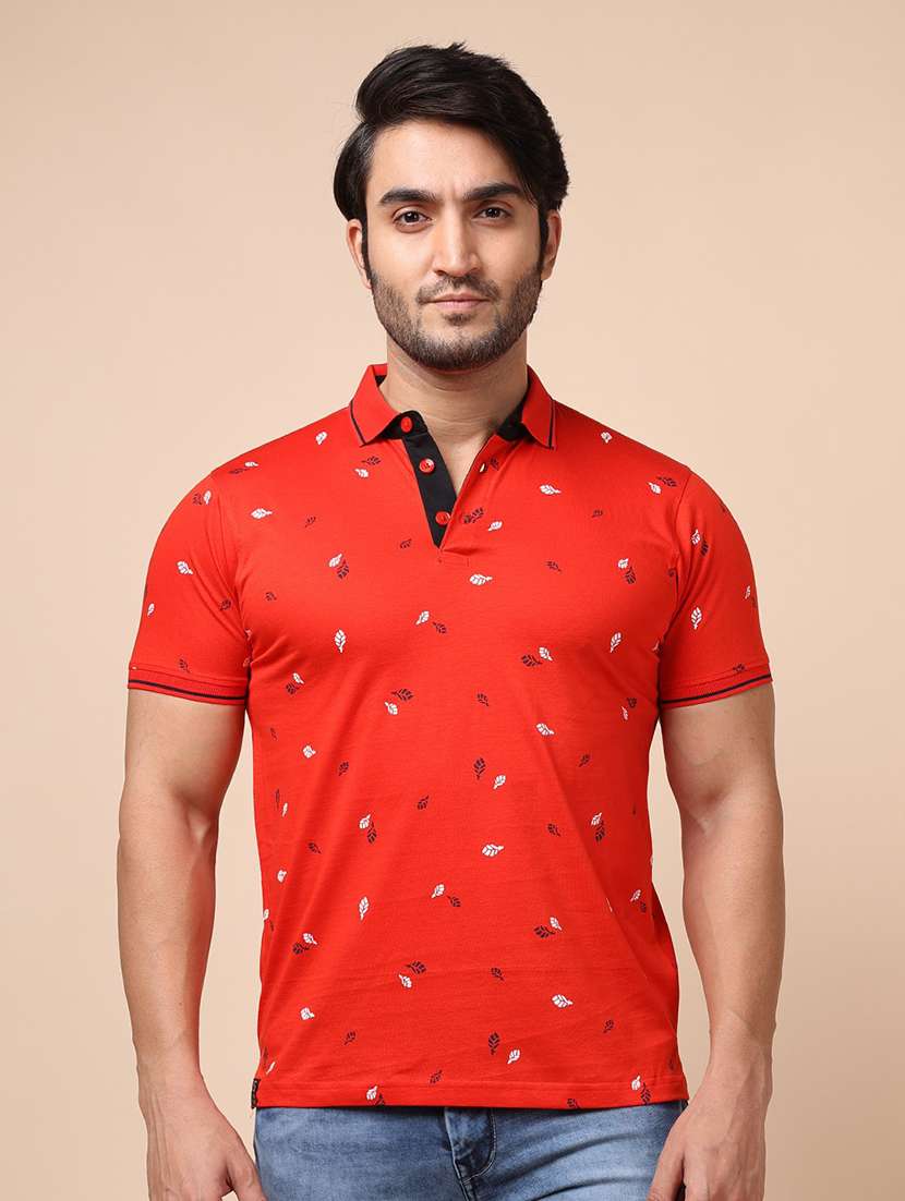 men short sleeves printed polo t-shirt - 21724623 - Zoom Image - 0