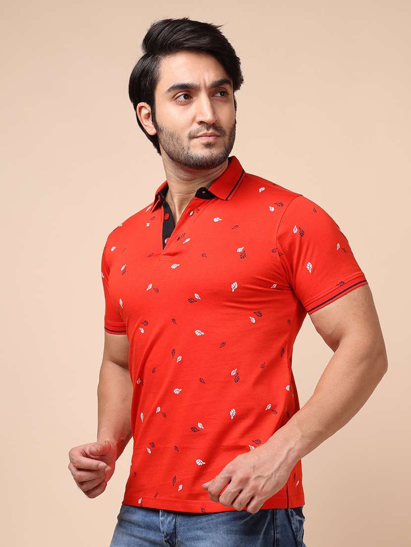 men short sleeves printed polo t-shirt - 21724623 - Standard Image - 2