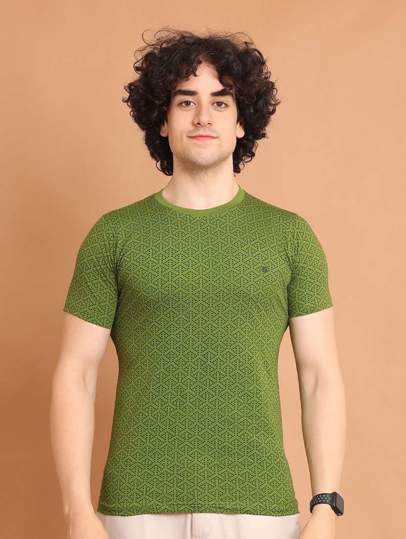 men short sleeves printed t-shirt