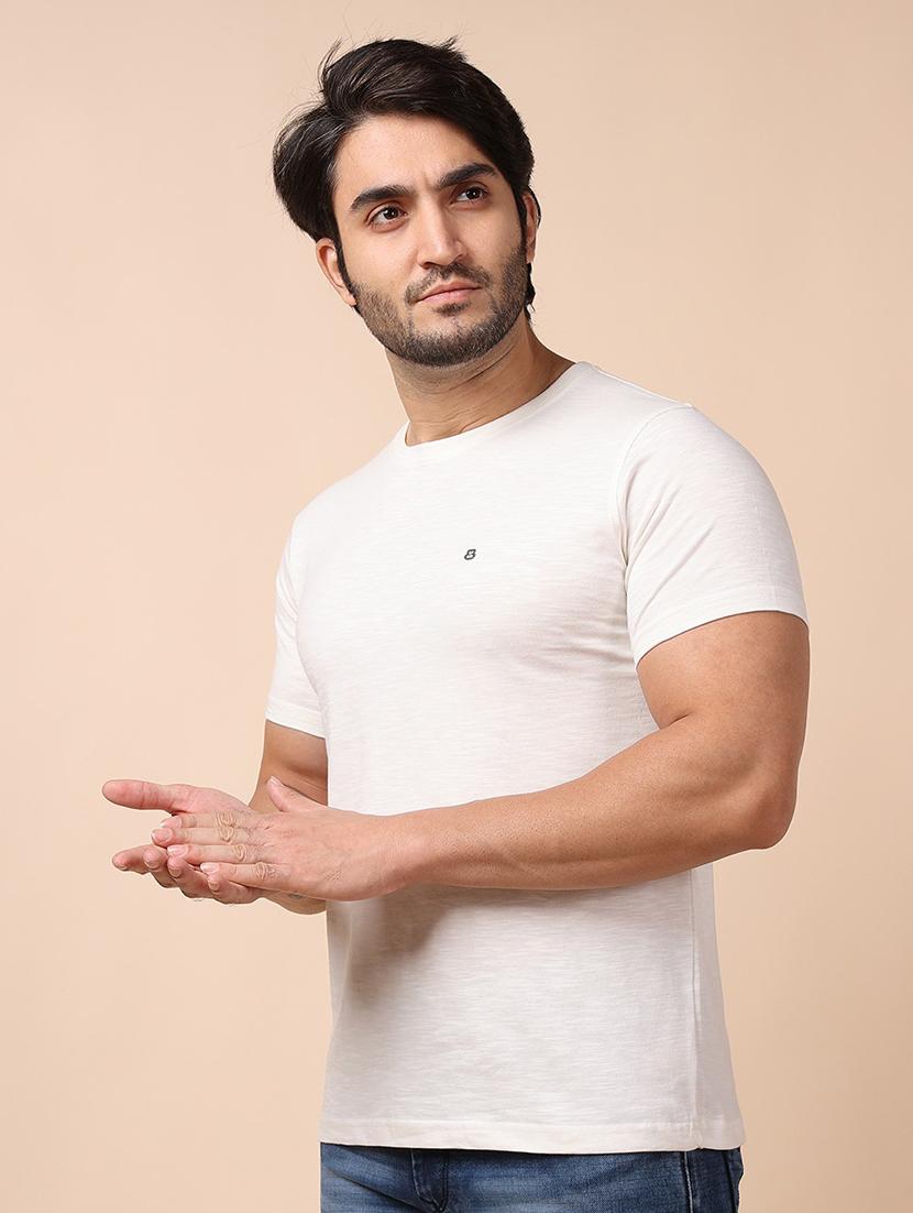 men short sleeves plain t-shirt - 21724732 - Standard Image - 2
