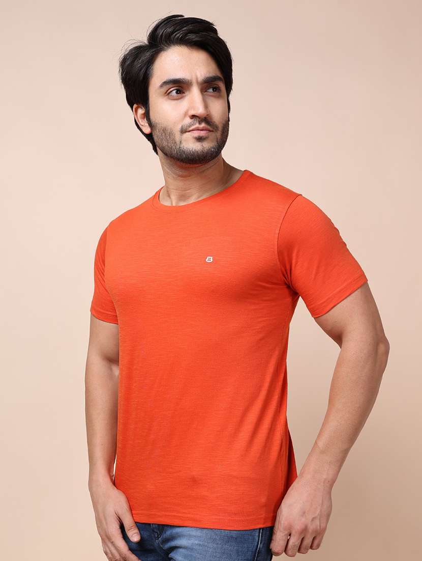 men short sleeves plain t-shirt - 21724733 - Standard Image - 2