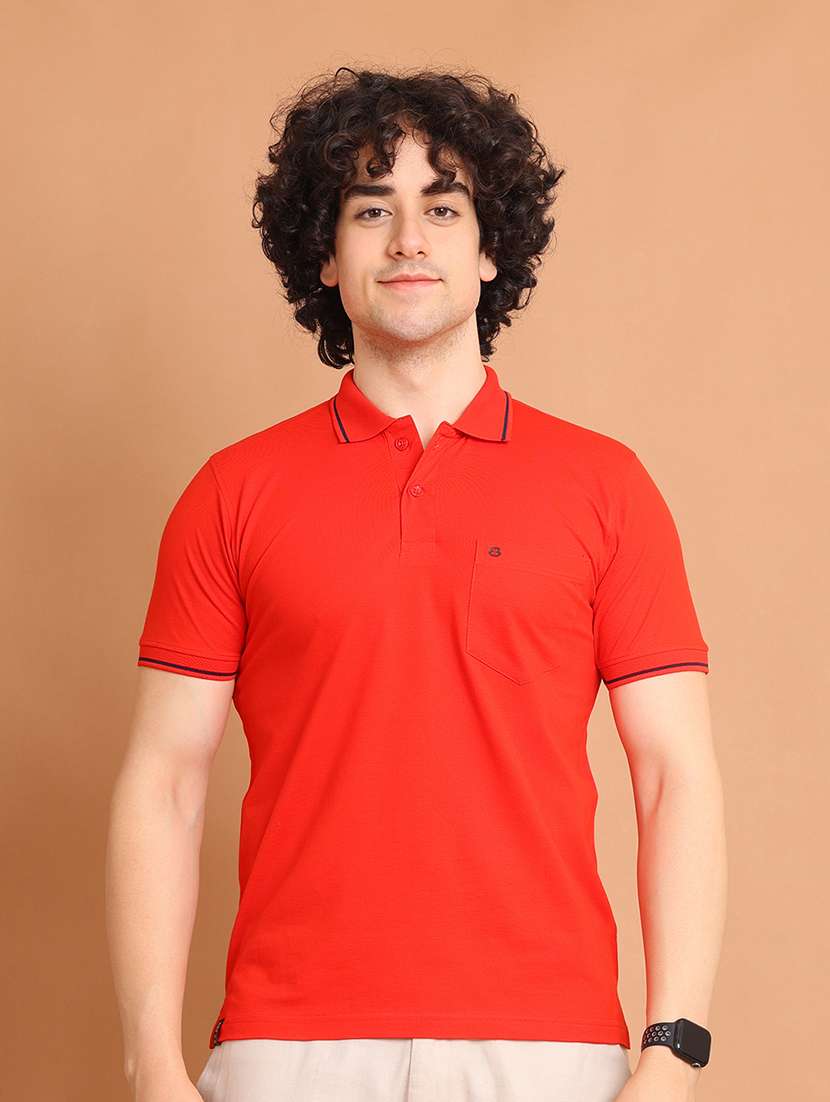 men short sleeves plain polo t-shirt