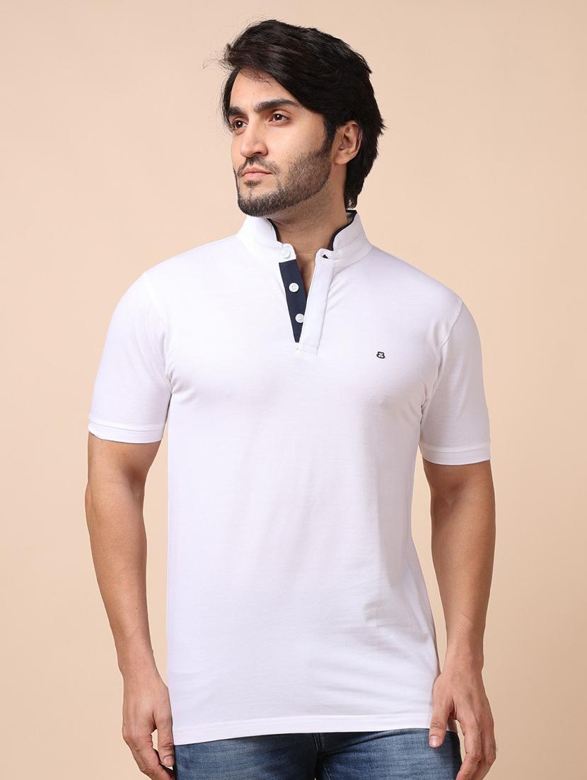 men short sleeves plain polo t-shirt - 21724745 -  Zoom Image - 0