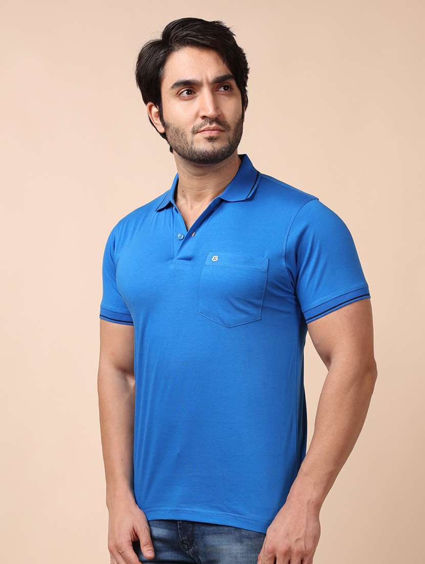 men short sleeves plain polo t-shirt - 21724755 -  Standard Image - 2