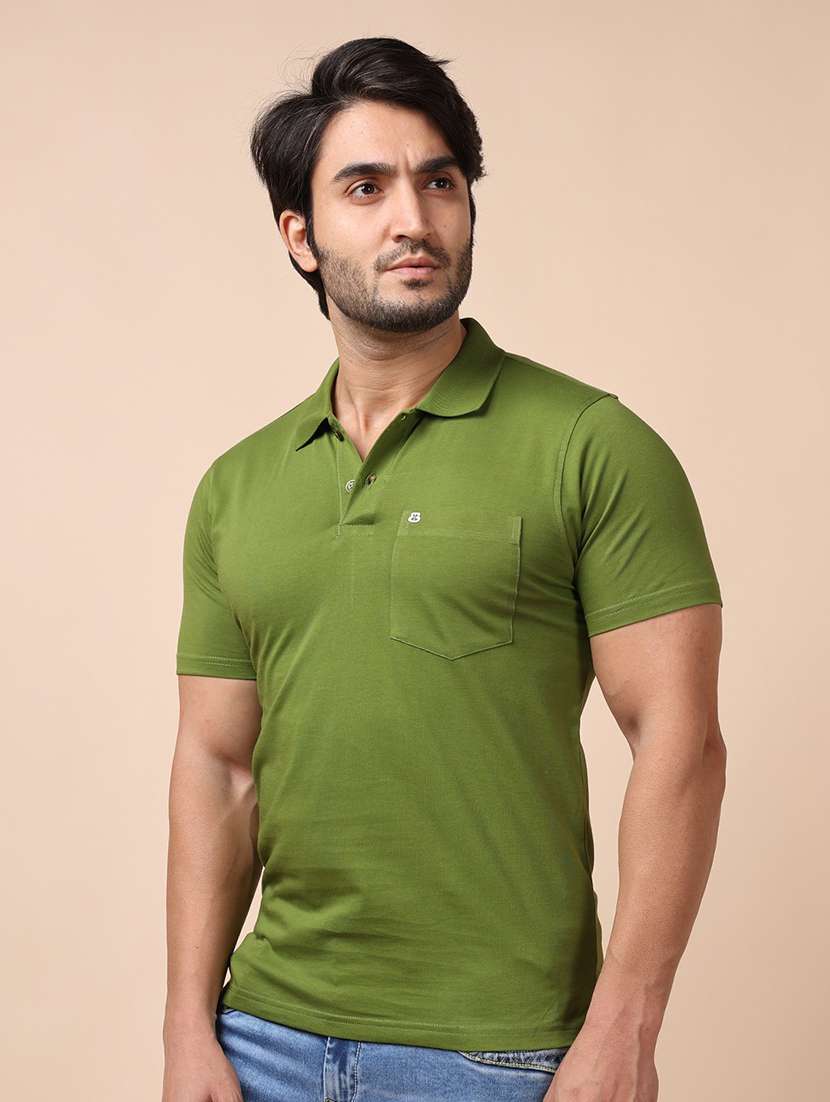 men short sleeves plain polo t-shirt - 21724791 - Standard Image - 2