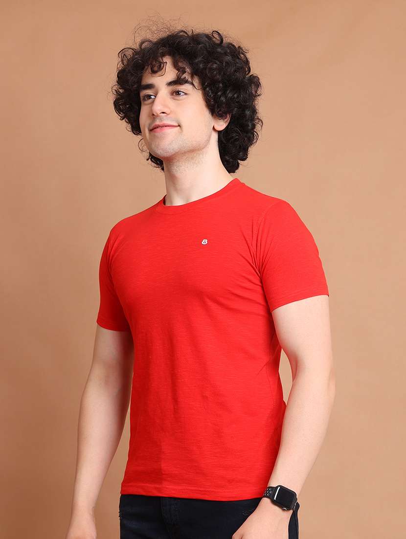 men short sleeves plain t-shirt - 21724930 - Standard Image - 2