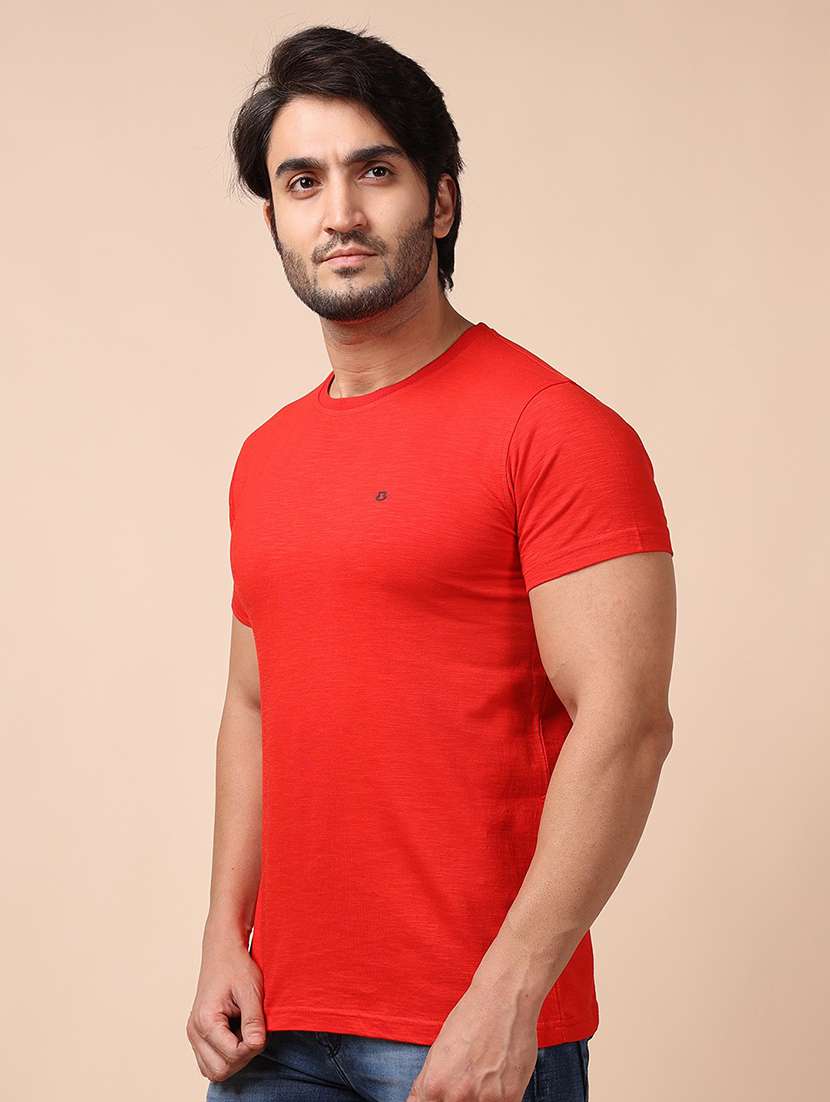 men short sleeves plain t-shirt - 21724942 - Standard Image - 2