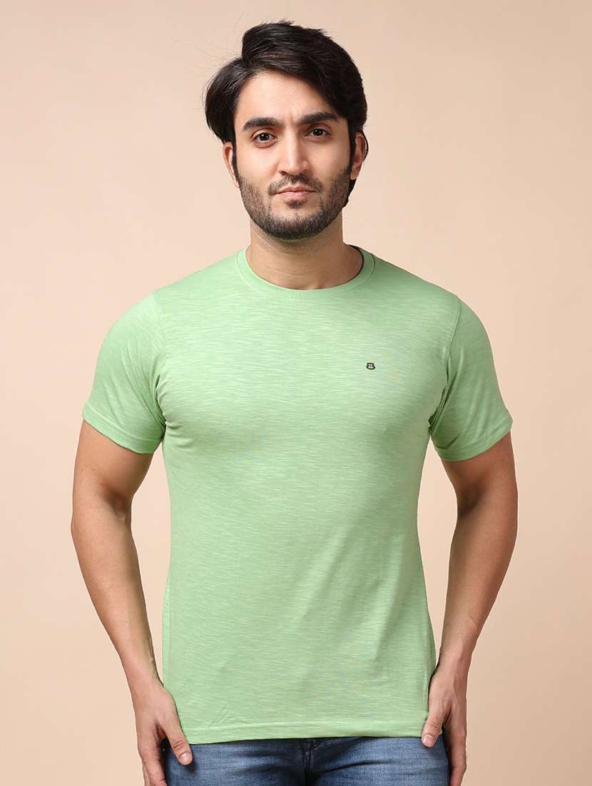 men short sleeves plain t-shirt