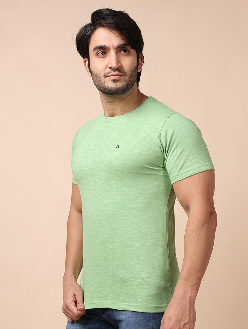 men short sleeves plain t-shirt - 21724946 - Standard Image - 2