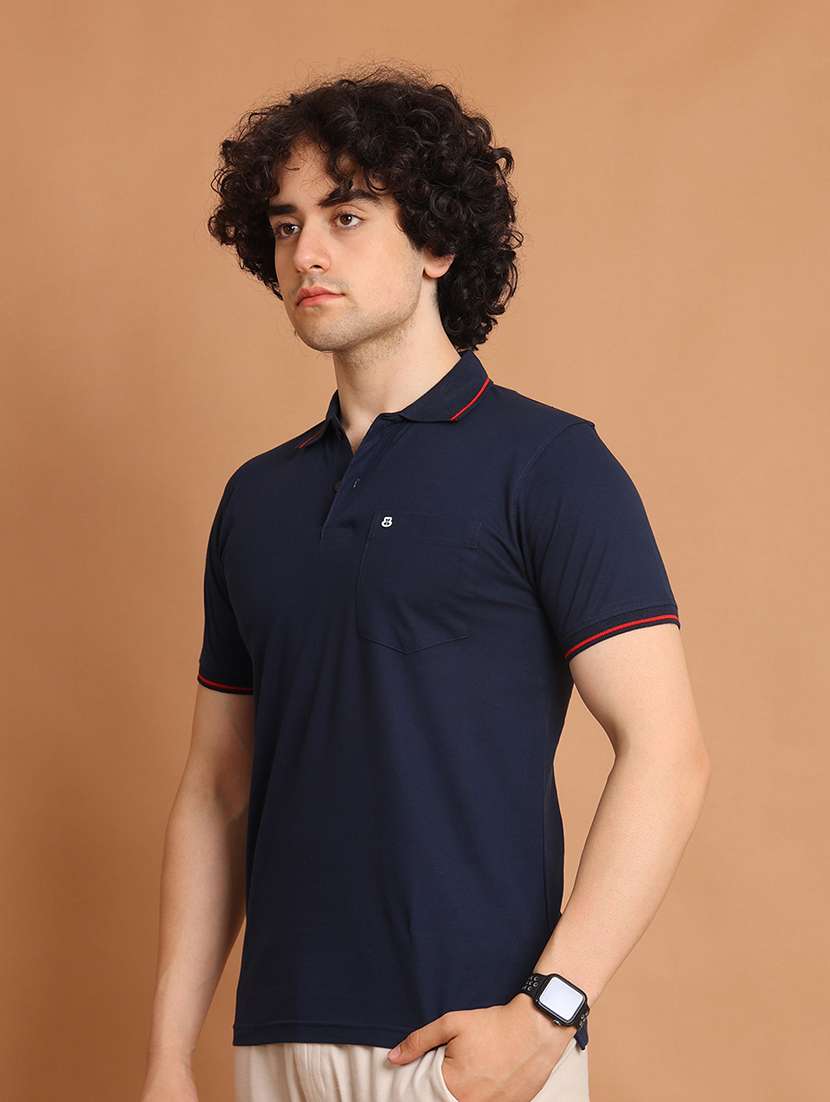 men short sleeves plain polo t-shirt - 21724951 -  Standard Image - 2