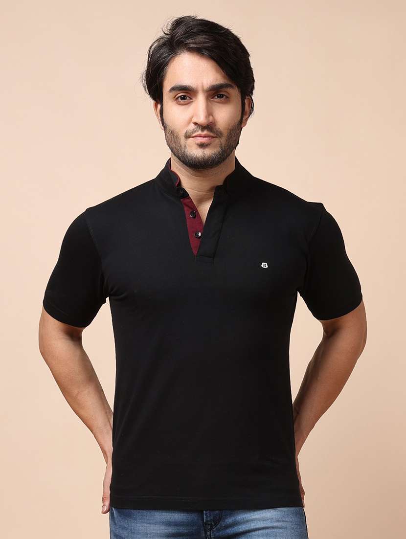 men short sleeves plain t-shirt