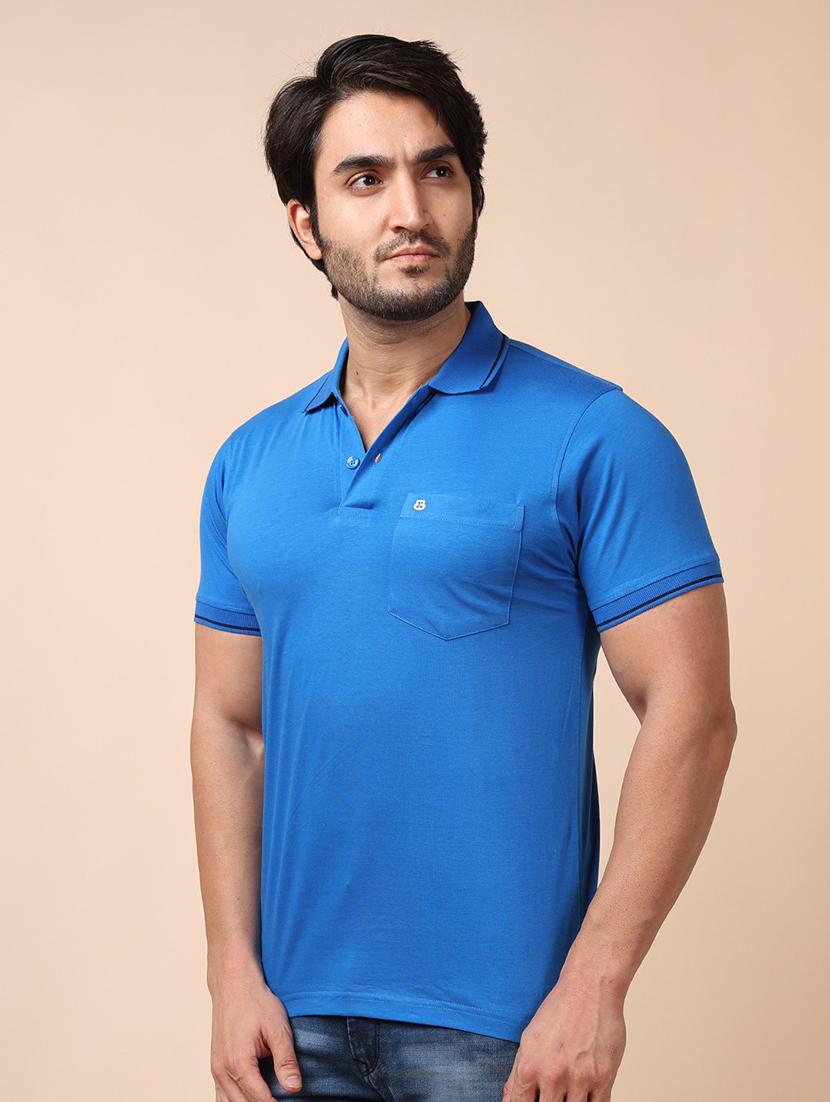 men short sleeves plain polo t-shirt - 21724971 - Standard Image - 2