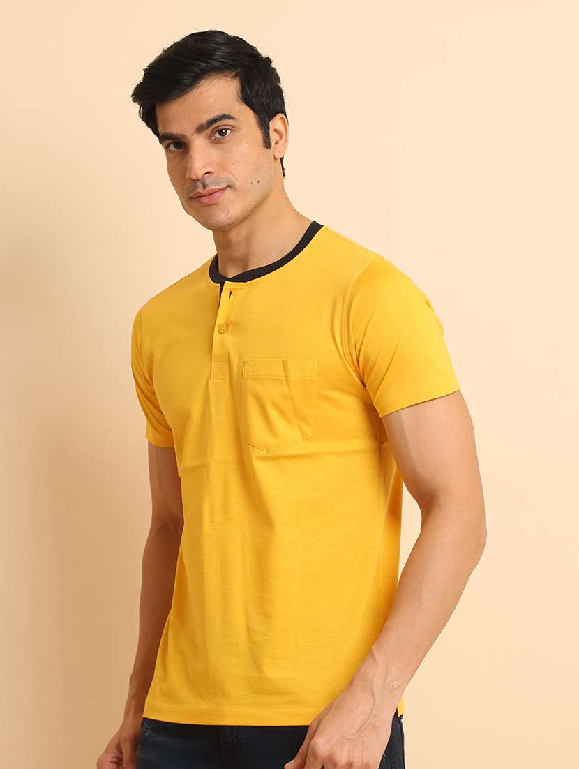 men short sleeves plain t-shirt
