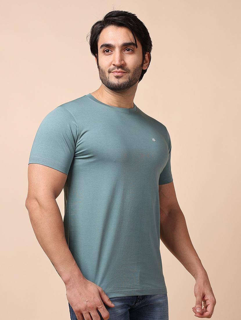men short sleeves plain t-shirt - 21724986 - Standard Image - 2