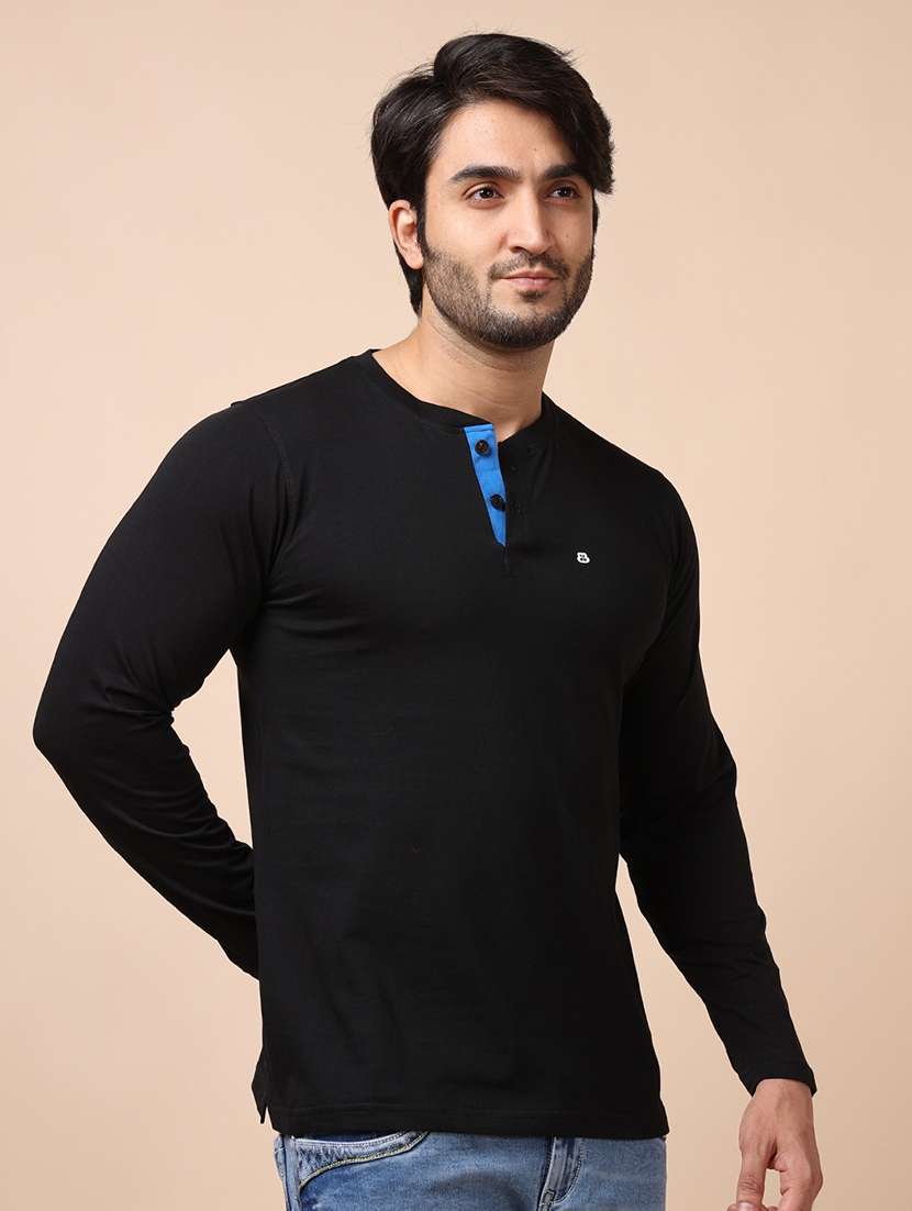 men long sleeves plain t-shirt - 21724995 - Standard Image - 2