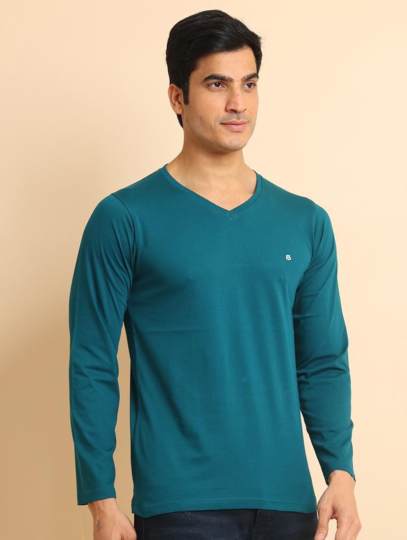 men long sleeves plain t-shirt - 21724999 - Standard Image - 2