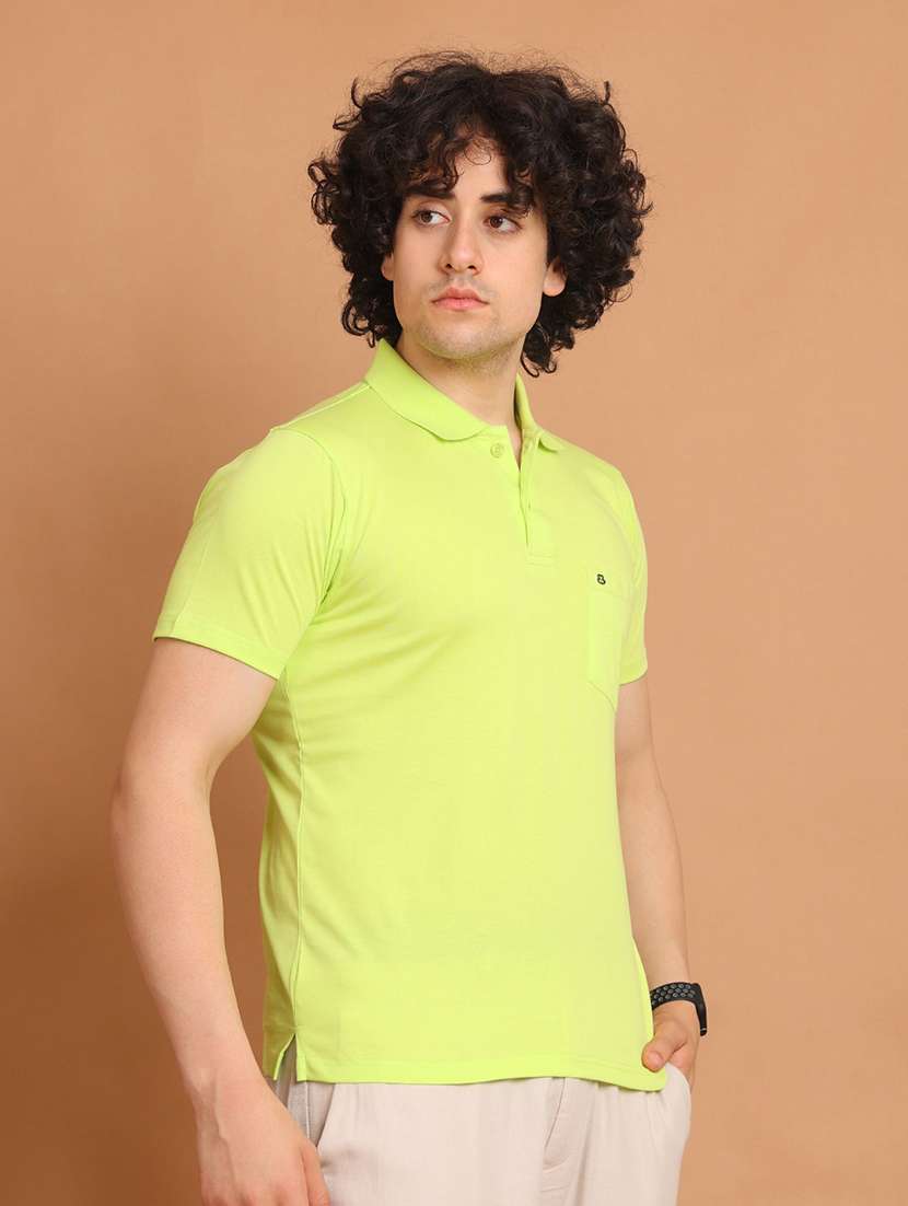 men short sleeves plain polo t-shirt - 21725013 - Standard Image - 2