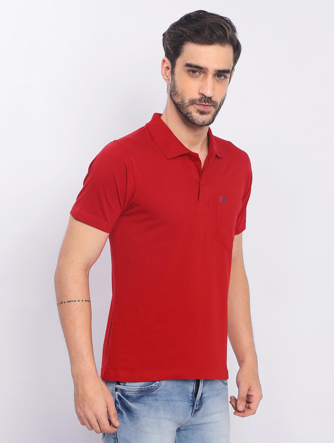 men short sleeves plain polo t-shirt - 21725019 - Standard Image - 2