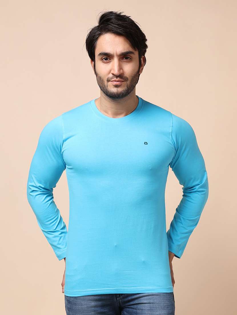men long sleeves plain t-shirt