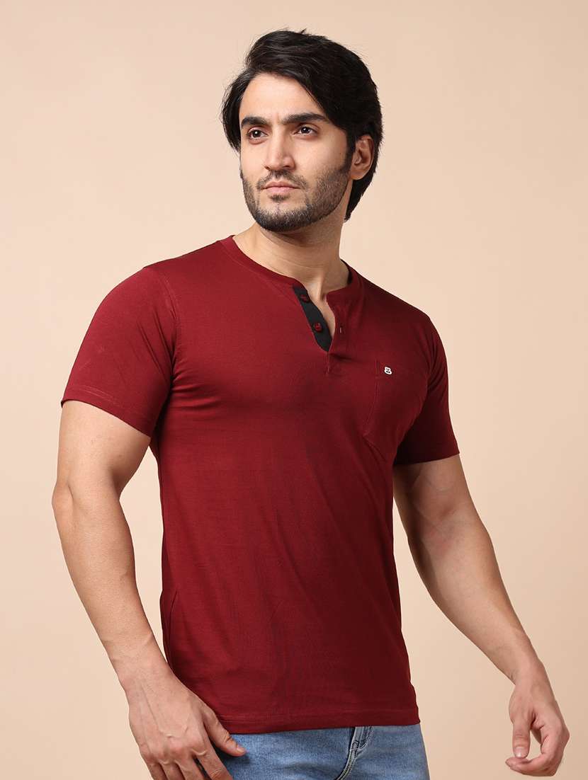 men short sleeves plain t-shirt - 21725063 - Standard Image - 2