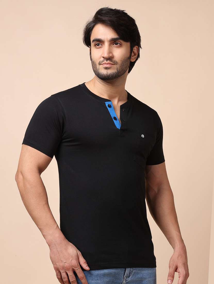 men solid short sleeves t-shirt - 21725070 - Standard Image - 2
