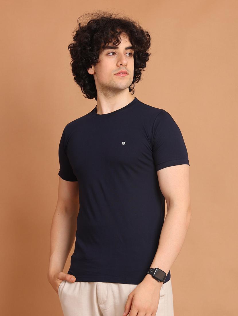 men short sleeves plain t-shirt - 21725085 - Standard Image - 2
