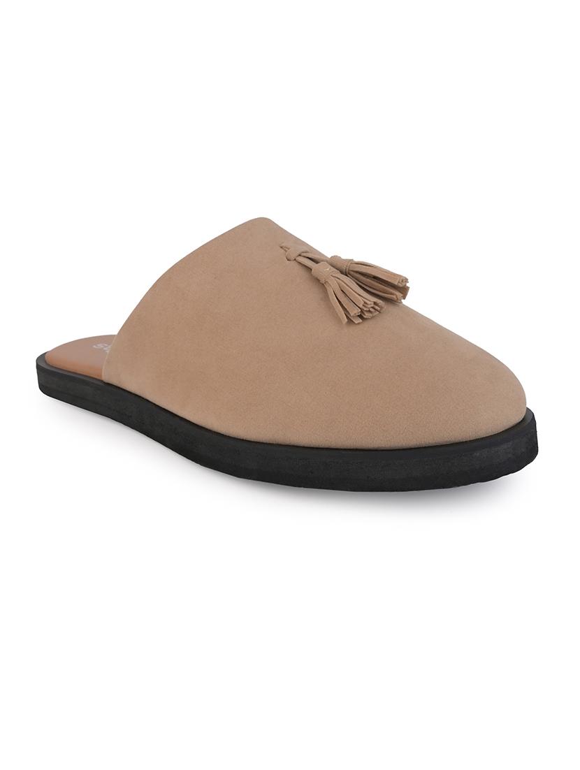 men solid slip on mules - 21725210 - Standard Image - 2