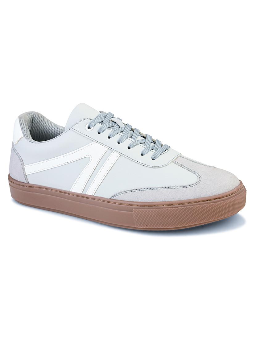 men grey lace up sneaker - 21725262 - Standard Image - 2