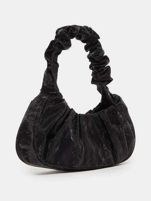 women black solid regular handbag - 21725330 -  Standard Image - 0