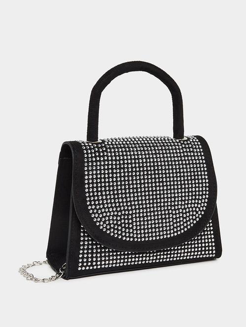 women black embellished sling bag - 21725331 -  Standard Image - 0