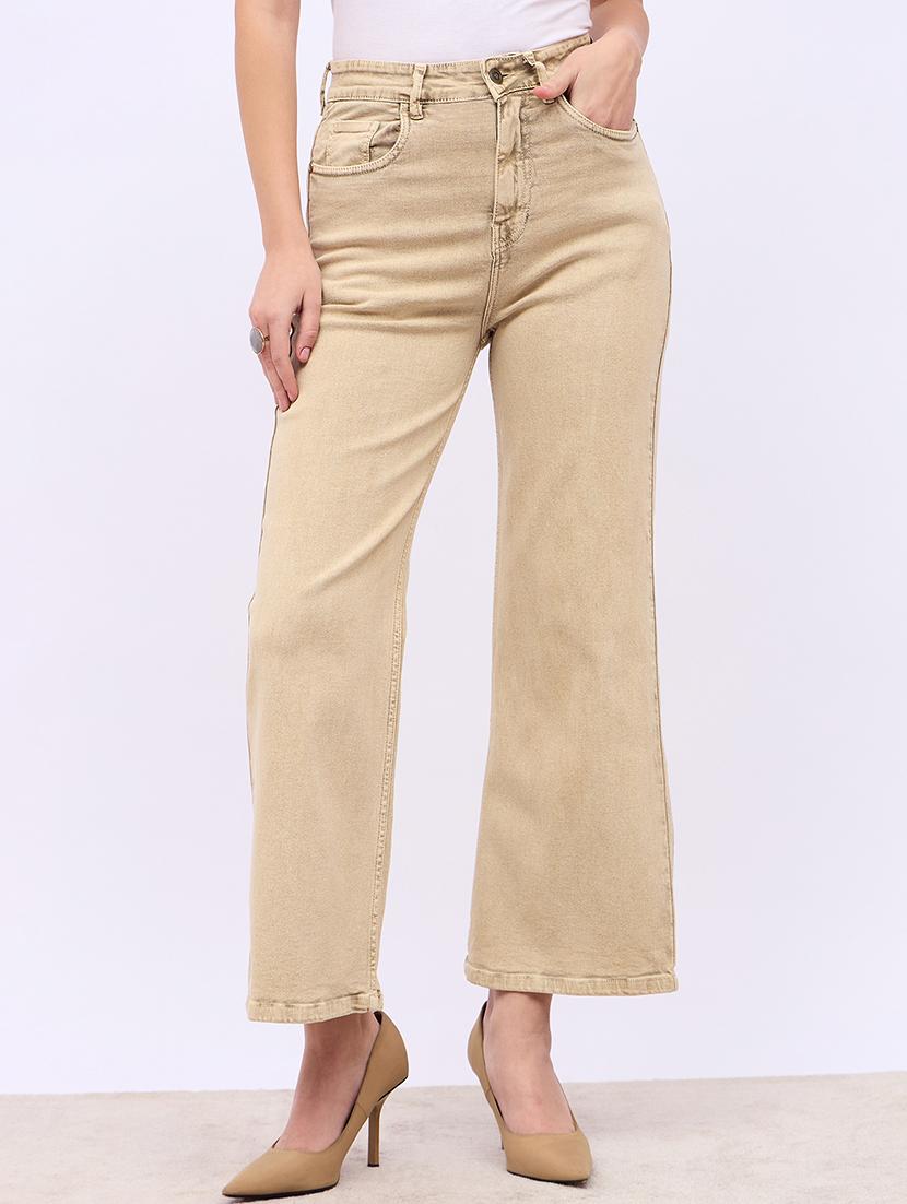 women solid high rise bootcut jean - 21725333 - Zoom Image - 0