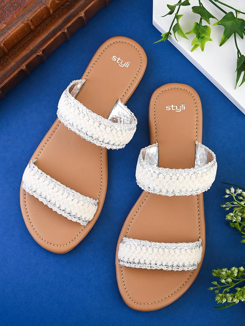 women white slip on sandal - 21725339 -  Zoom Image - 0
