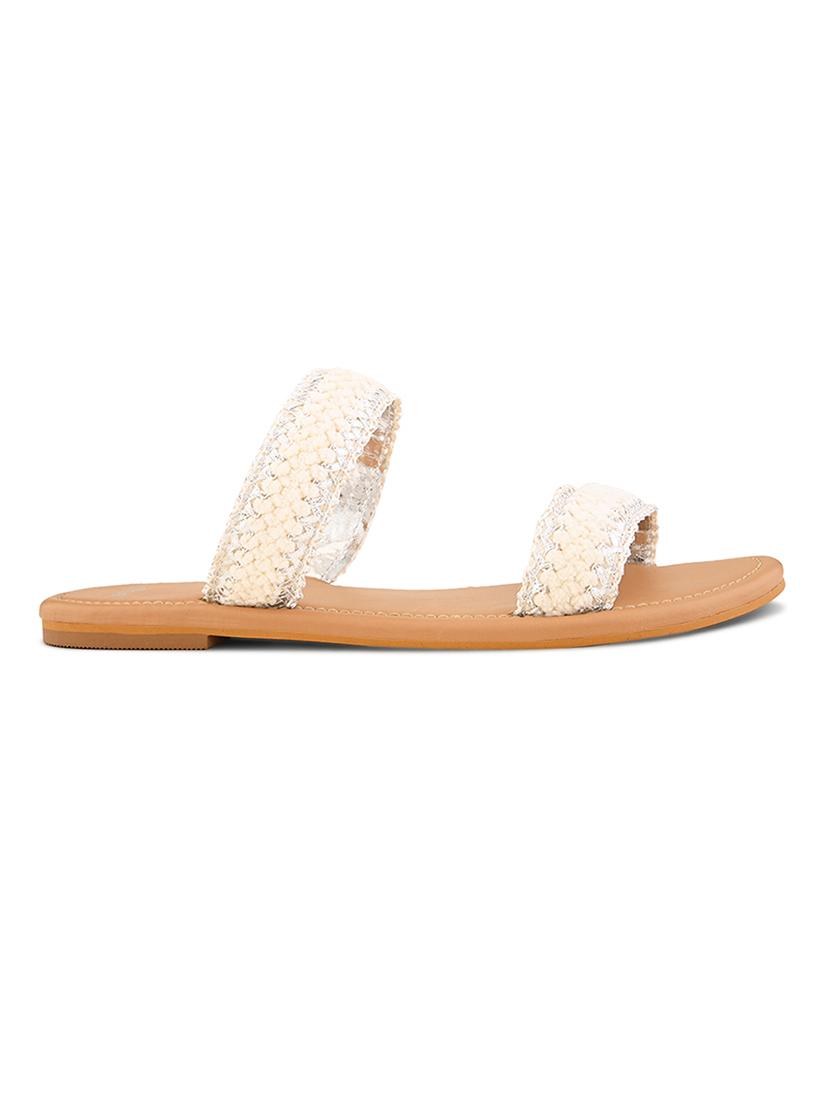 women white slip on sandal - 21725339 - Standard Image - 2
