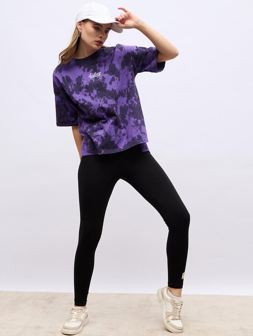 women tie & dyed active wear co-ord - 21725348 - Standard Image - 2