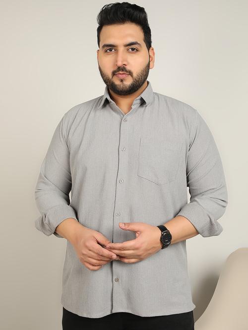 men solid long sleeve casual shirt - 21725455 - Standard Image - 0