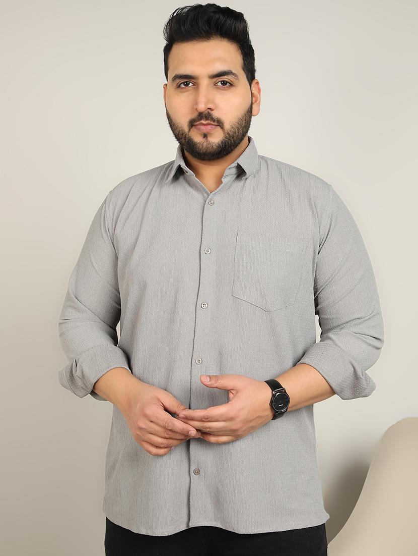 men solid long sleeve casual shirt - 21725455 - Zoom Image - 0