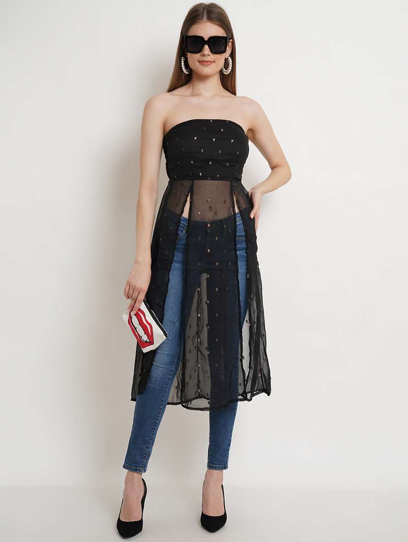 women self designed front slit tunic
