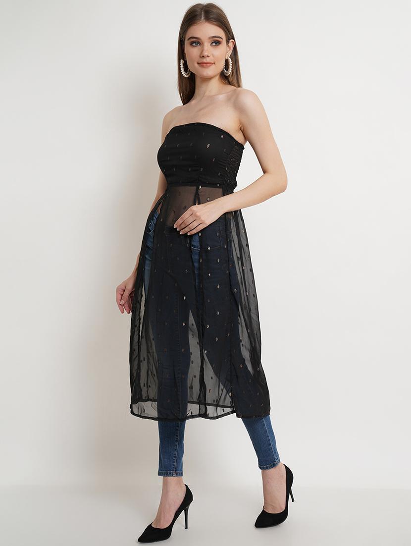 women self designed front slit tunic - 21725804 - Standard Image - 2