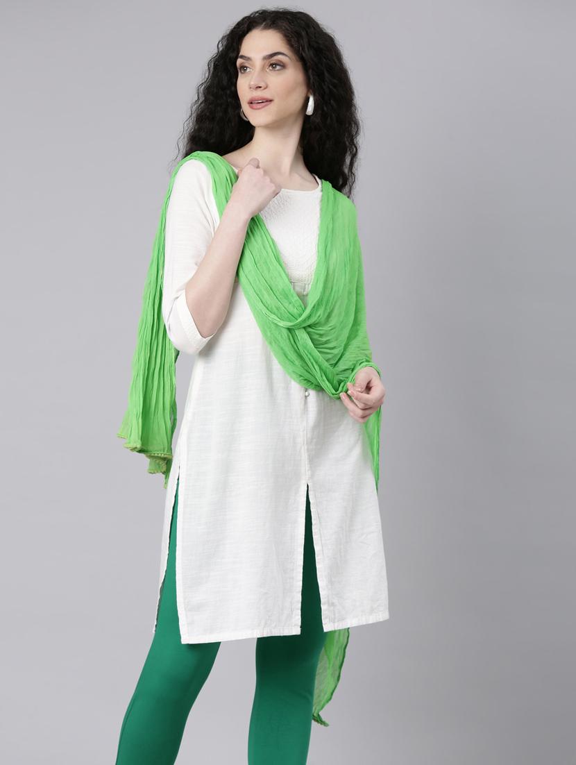 women solid chiffon dupatta - 21728004 - Standard Image - 2