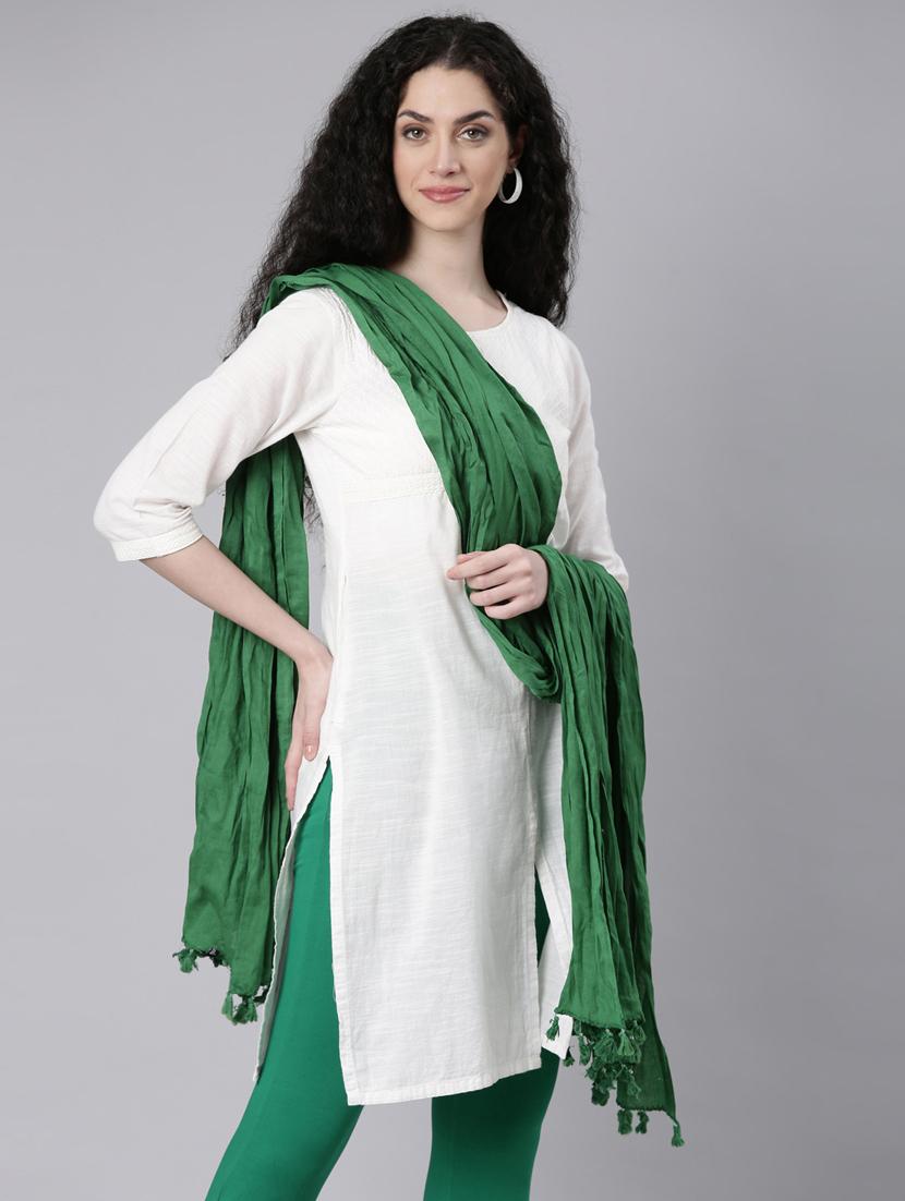 women green solid dupatta - 21728007 - Standard Image - 2