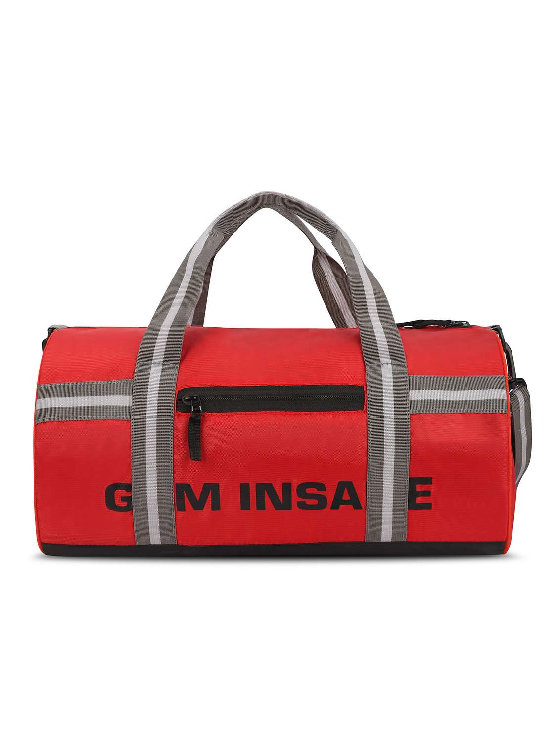 men red canvas dufflebag