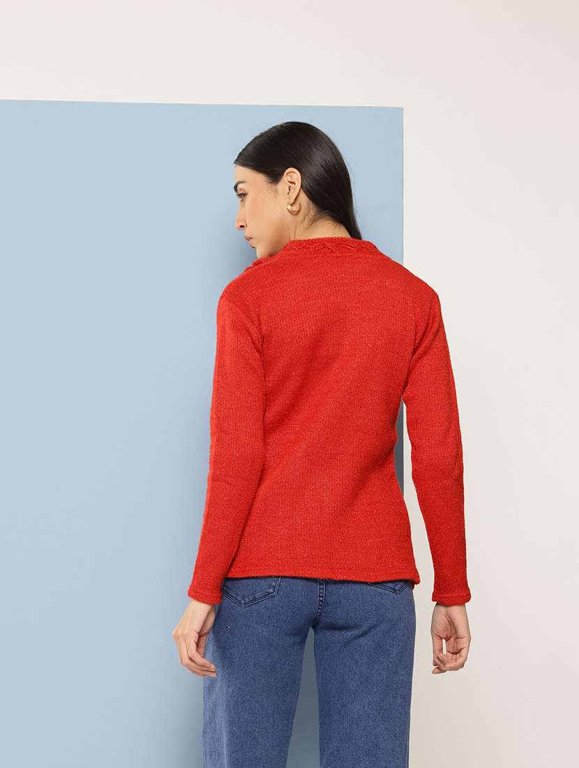 women long sleeves solid cardigan - 21728095 -  Standard Image - 2