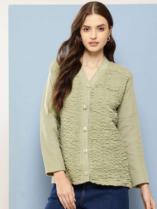 women long sleeves solid cardigan - 21728097 -  Standard Image - 0